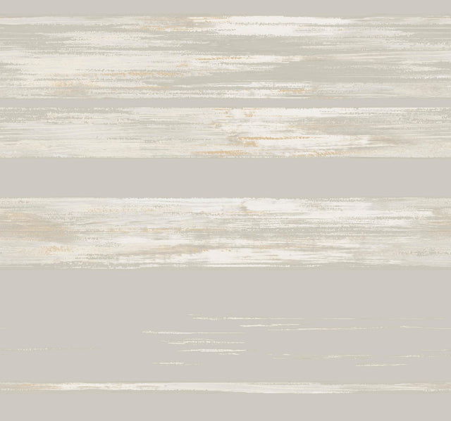 Ronald Redding Designs Horizontal Dry Brush Grey Wallpaper