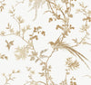 Ronald Redding Designs Bird & Blossom Chinoserie White/Gold Wallpaper