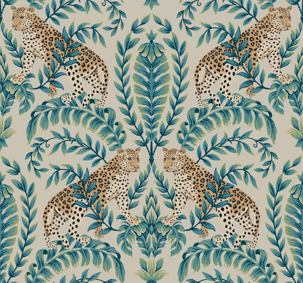 Ronald Redding Designs Jungle Leopard Taupe Wallpaper