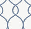 Ronald Redding Designs Laurel Leaf Ogee Navy Wallpaper