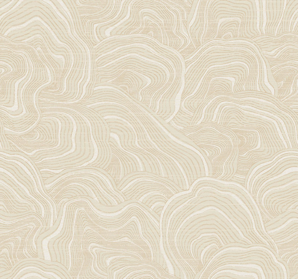 Ronald Redding Designs Geodes Cream Wallpaper
