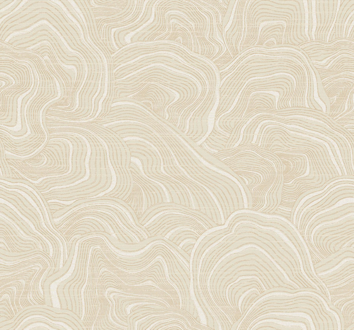Ronald Redding Designs Geodes Cream Wallpaper