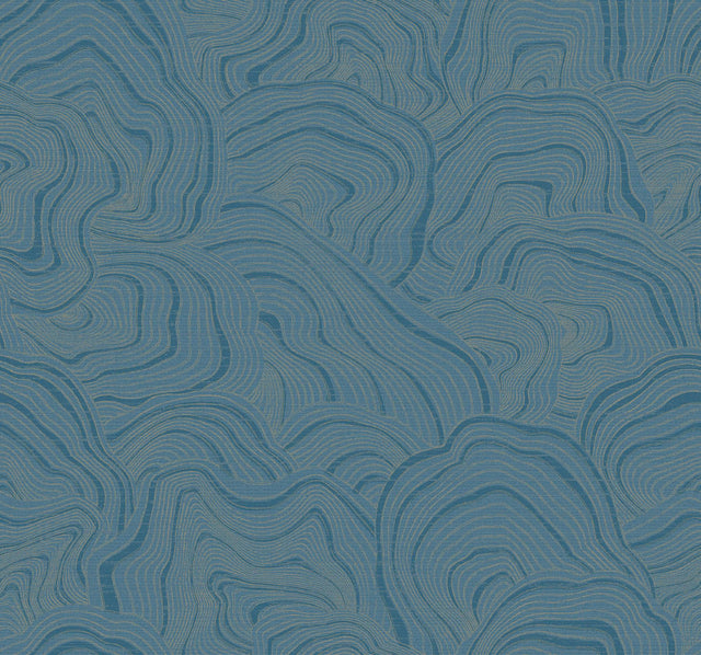 Ronald Redding Designs Geodes Blue Wallpaper