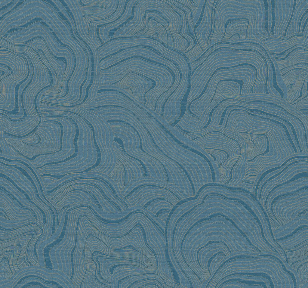Ronald Redding Designs Geodes Blue Wallpaper