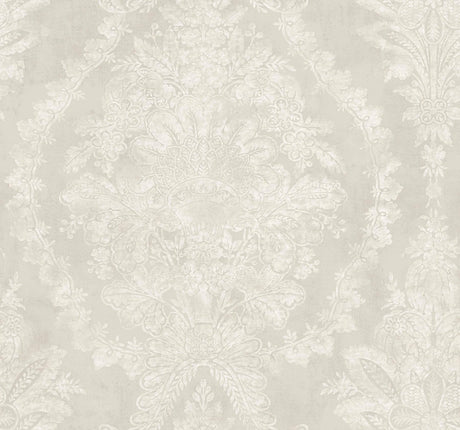 Ronald Redding Designs Charleston Damask Cream Wallpaper