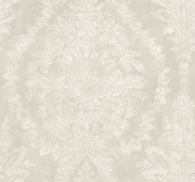 Ronald Redding Designs Charleston Damask Cream Wallpaper