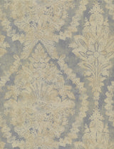 Ronald Redding Designs Charleston Damask Silver Wallpaper