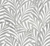 Ronald Redding Designs Tea Leaves Stripe Cream/Black Wallpaper