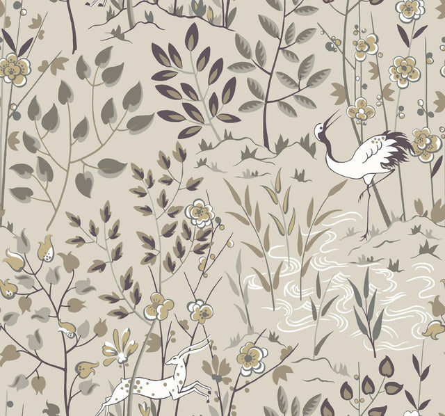 Ronald Redding Designs Aspen Off White Wallpaper