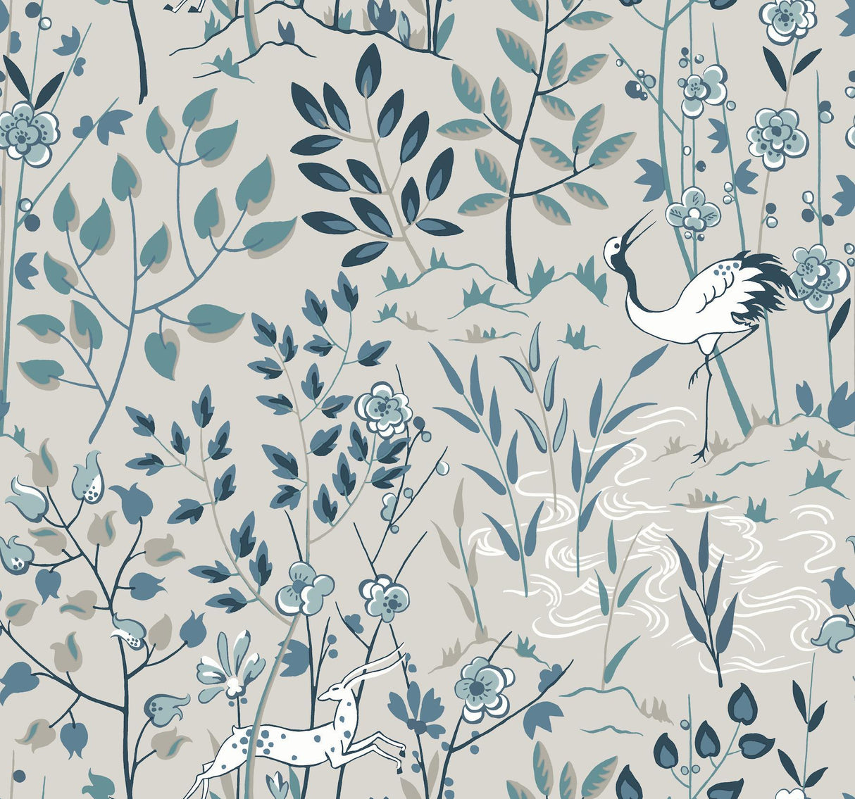 Ronald Redding Designs Aspen Gray Wallpaper