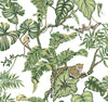 Ronald Redding Designs Jungle Cat White Wallpaper