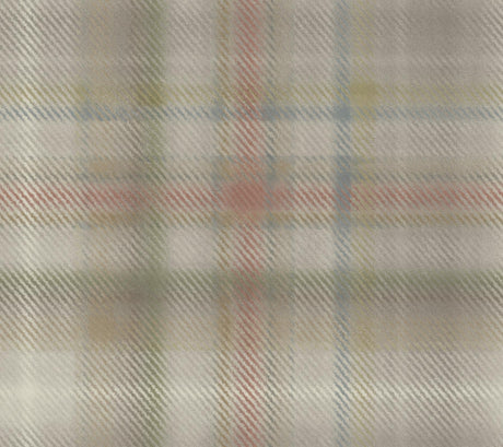Ronald Redding Designs Sterling Plaid Neutral Wallpaper