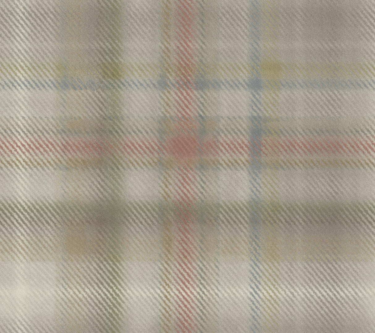 Ronald Redding Designs Sterling Plaid Neutral Wallpaper