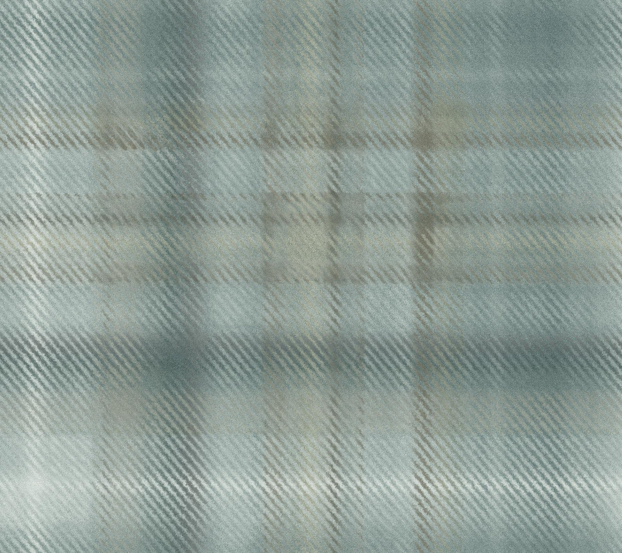 Ronald Redding Designs Sterling Plaid Green Wallpaper