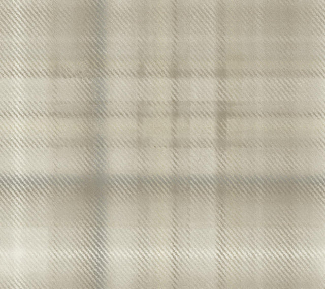 Ronald Redding Designs Sterling Plaid Beige Wallpaper