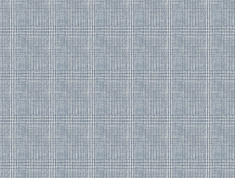 Ronald Redding Designs Shirting Plaid Blue Wallpaper