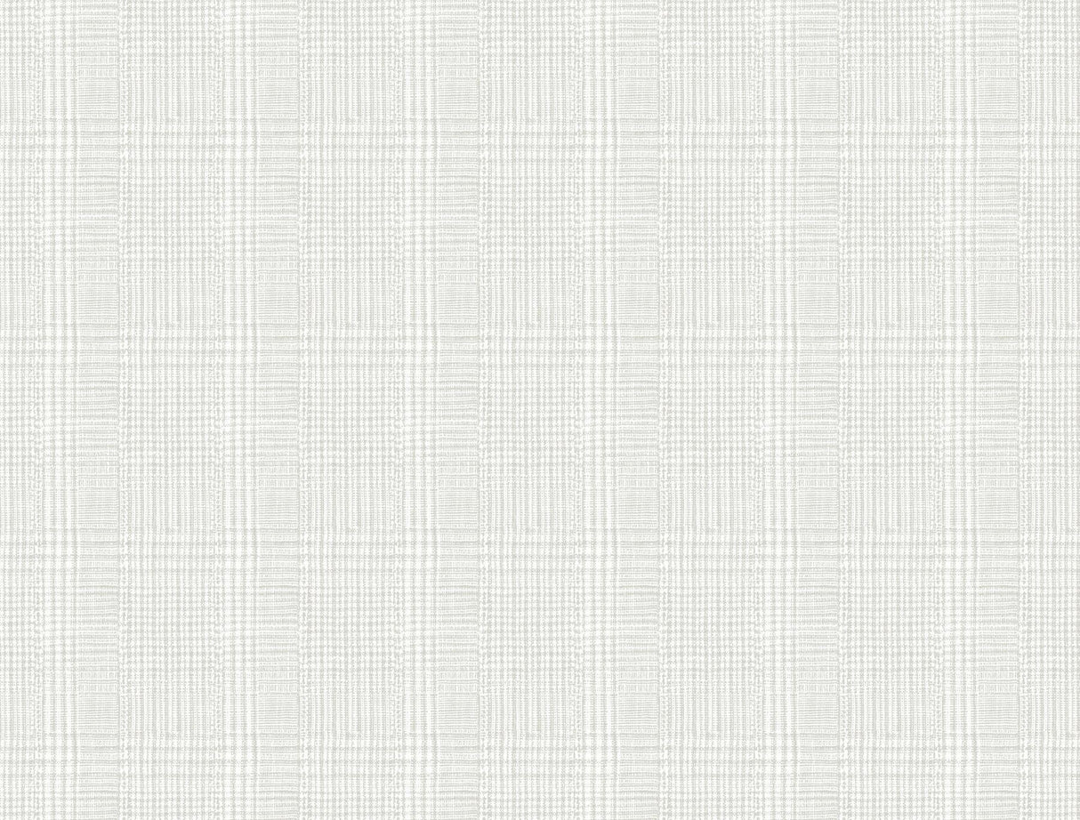 Ronald Redding Designs Shirting Plaid Gray Wallpaper