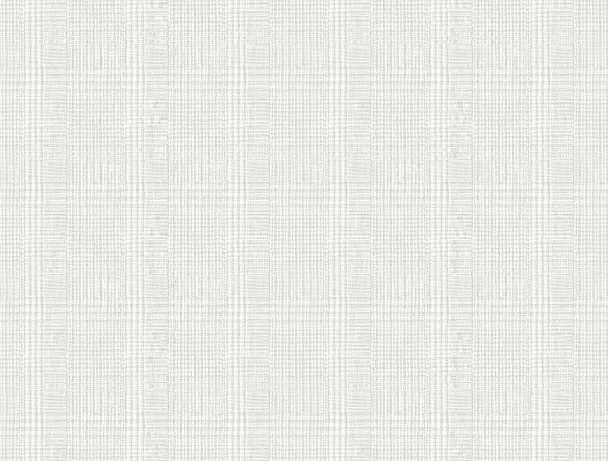 Ronald Redding Designs Shirting Plaid Gray Wallpaper