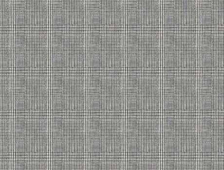Ronald Redding Designs Shirting Plaid Black Wallpaper