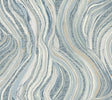 Ronald Redding Designs Streaming Cheetah Blue Wallpaper