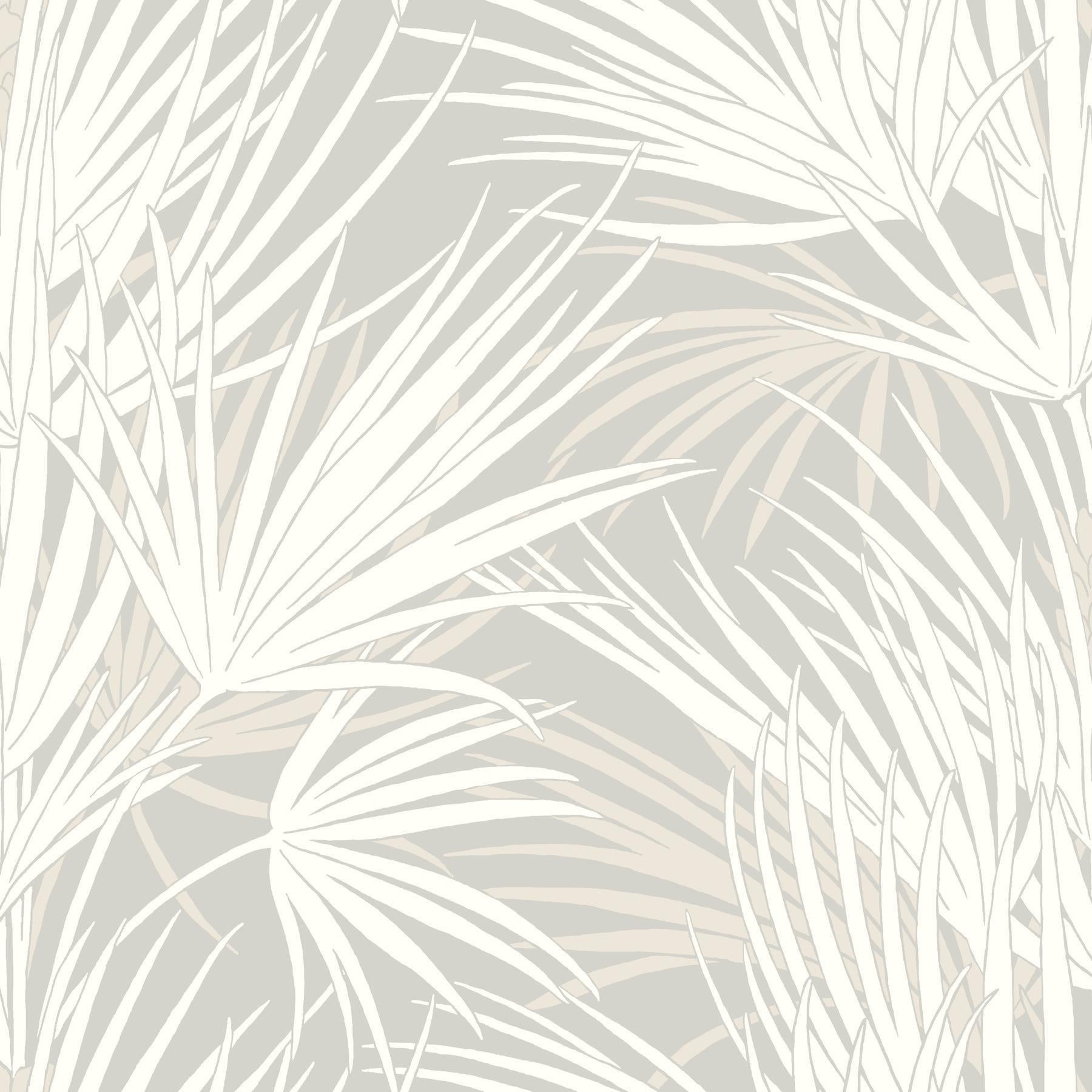 York Grey Palmetto Wallpaper by York