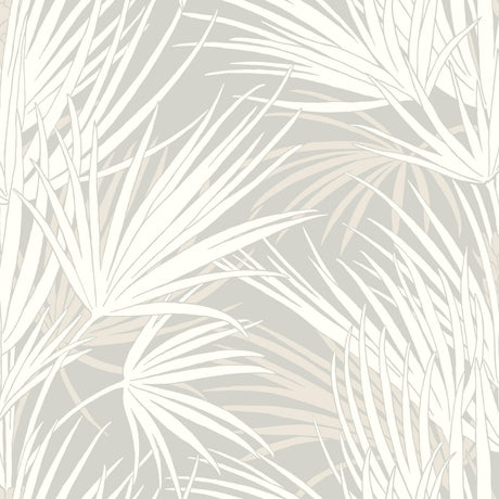 York Palmetto Gray Wallpaper