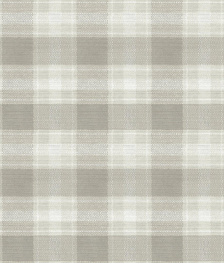 York Woven Buffalo Check Linen Wallpaper