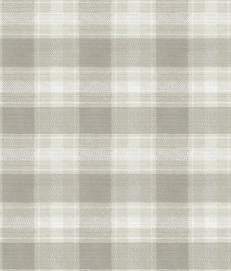 York Woven Buffalo Check Linen Wallpaper