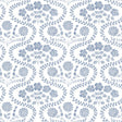 York Folksy Floral Blue/White Wallpaper
