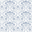 York Folksy Floral Blue/White Wallpaper