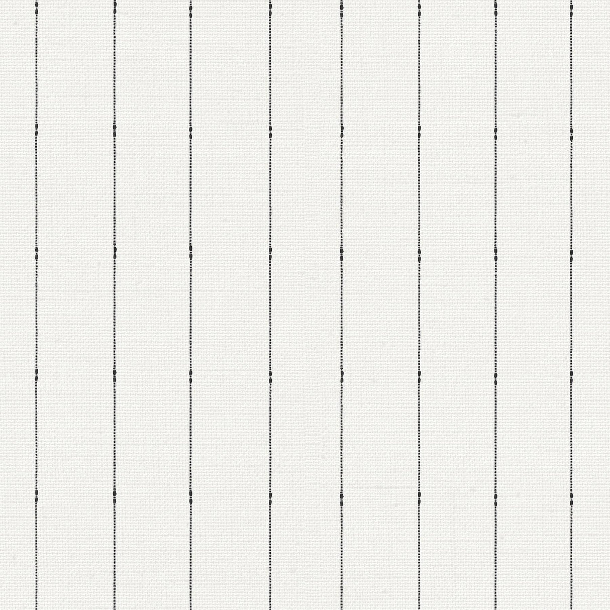 York In Stitches Stripe Black/Cream Wallpaper