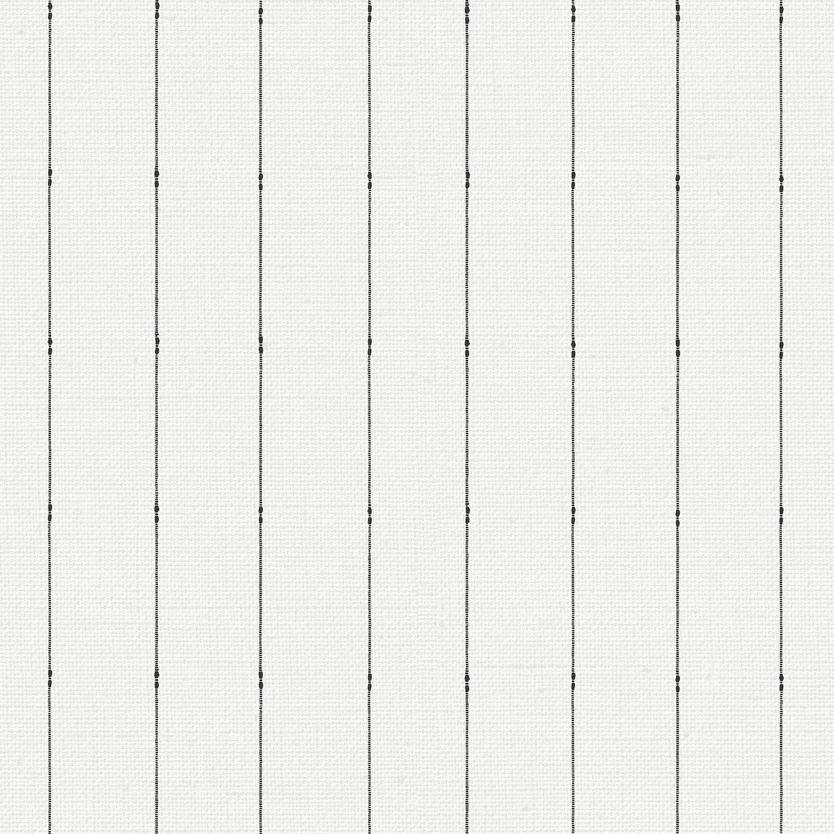 York In Stitches Stripe Black/Cream Wallpaper