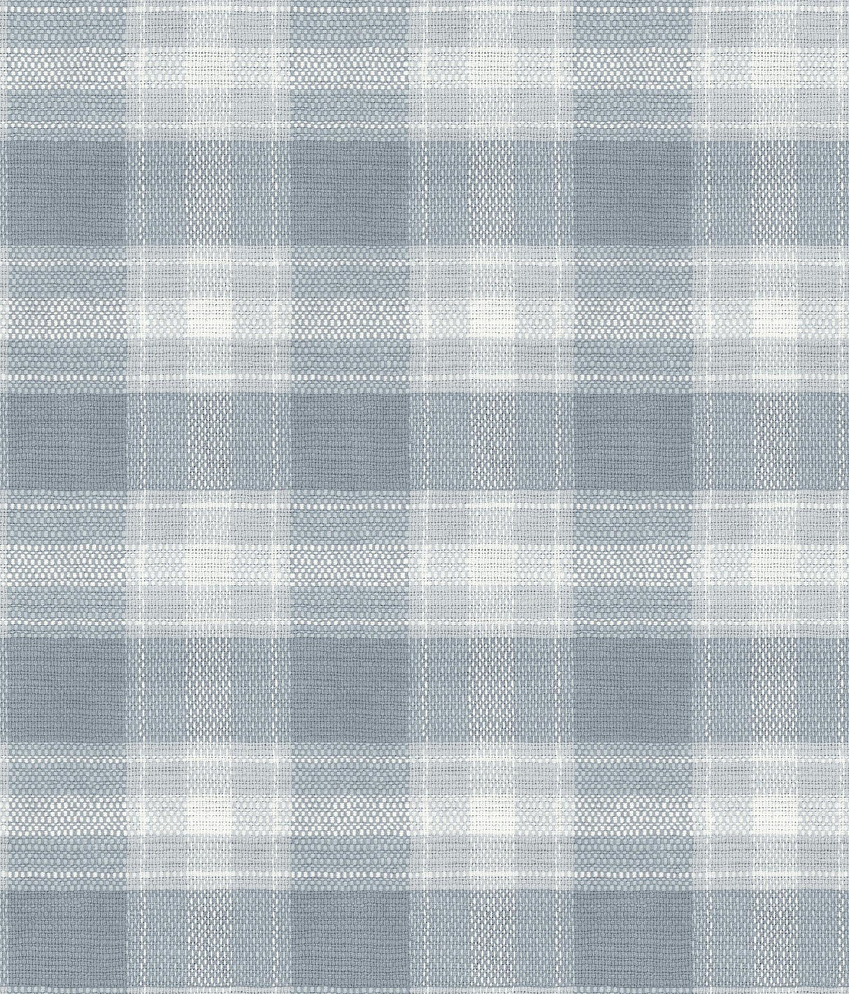 York Woven Buffalo Check Blue Wallpaper