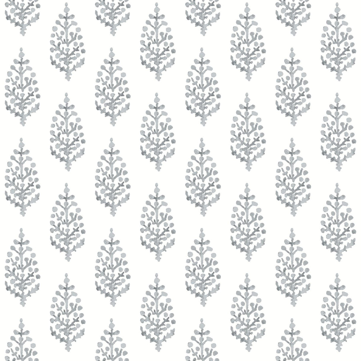 York Paisley On Calico Gray Wallpaper