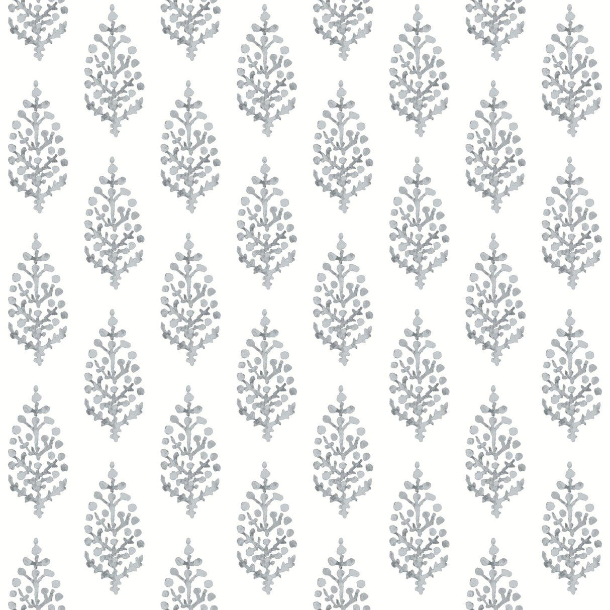 York Paisley On Calico Gray Wallpaper