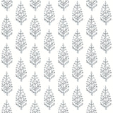 York Paisley On Calico Gray Wallpaper