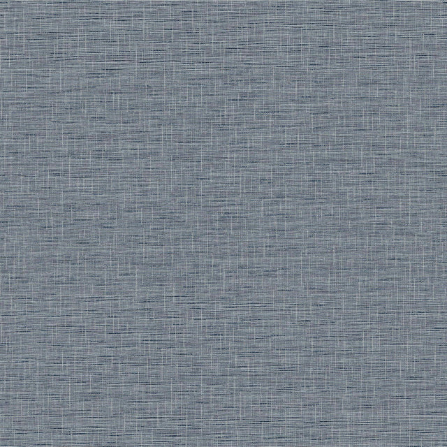 York Silk Linen Weave Navy Wallpaper