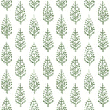 York Paisley On Calico Green Wallpaper