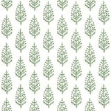 York Paisley On Calico Green Wallpaper