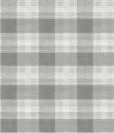 York Woven Buffalo Check Gray Wallpaper