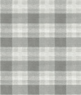 York Woven Buffalo Check Gray Wallpaper