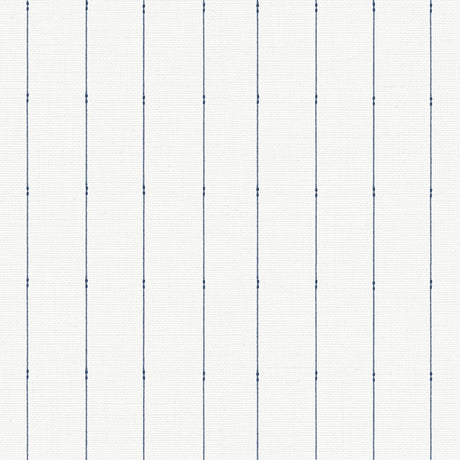 York In Stitches Stripe Navy/Cream Wallpaper