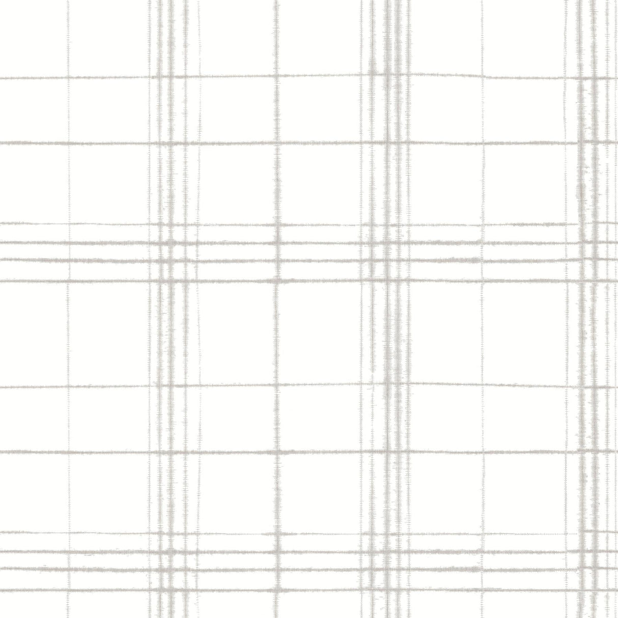 York Farmhouse Plaid Linen/White Wallpaper
