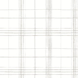 York Farmhouse Plaid Linen/White Wallpaper