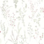 York Wildflower Sprigs Pink/Green/Gray Wallpaper
