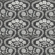 York Folksy Floral Black/White Wallpaper