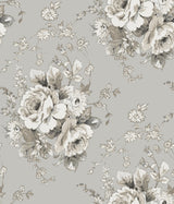 York Heritage Rose Taupe/Linen Wallpaper