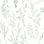 York Wildflower Sprigs Blue/Green Wallpaper