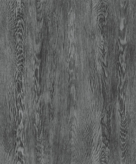 York Quarter Sawn Wood Black Wallpaper