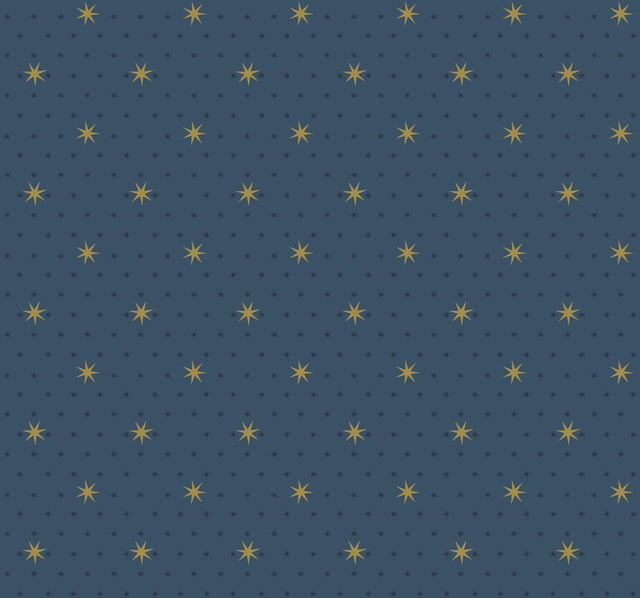 York Stella Star Navy Wallpaper